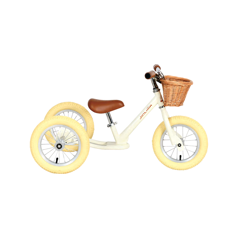 HYB-003 12 "Zelená a žltá bez pedálov Flexibilné vyvážené bicykle