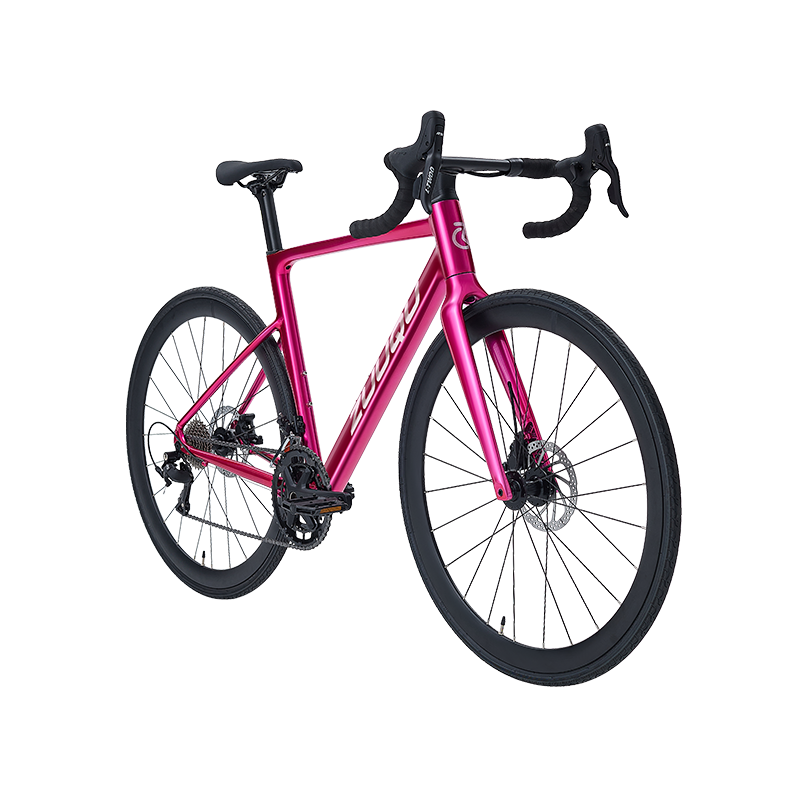 HYB-047 Rose Pink 700C zliatiny Road Bike s pneumatikami 28 ° C